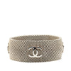 Chanel Silver CC Metal Mesh Bracelet Secondhand
