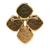 Chanel Gold Plated Coco Mark Flower Brooch Secondhand
