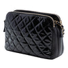 Chanel CC Quilted Patent Double Zip Camera Bag Secondhand
