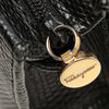 Ferragamo Embossed Lizard Leather Vara Bow Pouch Secondhand