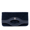Chanel Small Quilted Velvet 31 Clutch Secondhand