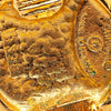 Chanel Gold Plated CC Round Clip On Earrings Secondhand