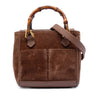 Gucci Mini Suede Bamboo Satchel Secondhand
