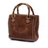 Gucci Mini Suede Bamboo Satchel Secondhand