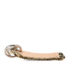Fendi Zucca Leather and Raffia Triplette Clutch Secondhand