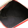 Fendi Zucca Leather and Raffia Triplette Clutch Secondhand