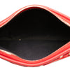 Fendi Zucca Leather and Raffia Triplette Clutch Secondhand