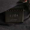 Fendi Zucca Leather and Raffia Triplette Clutch Secondhand