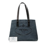 Prada Logo Denim Tote Secondhand