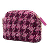 Chanel CC Tweed Houndstooth Clutch On Chain Secondhand