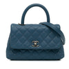 Chanel Mini Quilted Caviar Coco Top Handle Bag Secondhand