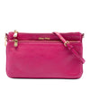 Miu Miu Goatskin Madras Double Zip Crossbody Secondhand