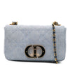 Dior Medium Denim Macrocannage Caro Bag Secondhand