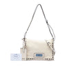 Prada Glace Calfskin Studded Etiquette Flap Secondhand