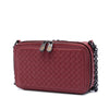 Bottega Veneta Nappa Intrecciato Double Zip Shoulder Bag Secondhand