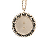 Chanel CC Gold Plated Denim Leather Woven Chain Round Pendant Necklace Secondhand