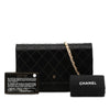 Chanel Bicolor Satin Diamond Stitch Wallet On Chain Secondhand