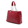 Dior Large Patent Cannage Soft Zipped Lady Dior Shopping Tote Secondhand