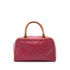 Chanel Small Quilted Calfskin Logo Bowler Bag Secondhand