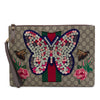 Gucci GG Supreme Web Butterfly Clutch Secondhand