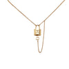 Secondhand Louis Vuitton Gold Plated Locky Pendant Necklace