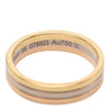 Secondhand Cartier 18K Tricolor Gold Vendome Louis Cartier Wedding Band