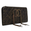 Chanel Metallic Lambskin CC Chain Fringe Clutch Secondhand