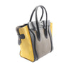 Celine Micro Tricolor Leather Luggage Tote Secondhand