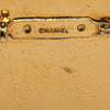 Secondhand Chanel Gold Plated and Enamel Round Coco Paris Brooch