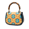 Gucci 100th Anniversary Medium GG Coated Canvas Kaleidoscope 1947 Bamboo Top Handle Bag Secondhand