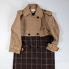Secondhand Marni Checkered Two-Tone Trench Coat, Size 38
