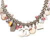 Chanel CC Brass Faux Pearl Resin Enamel Charms Necklace Secondhand