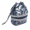Secondhand Dior Technical Fabric Embroidered Palm Tree Toile de Jouy DiorTravel Drawstring Pouch