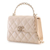 Chanel Nano CC Quilted Caviar Coco Top Handle Bag Secondhand