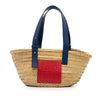 LOEWE Small Raffia Basket Tote Secondhand