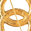 Chanel CC Gold Plated Strass Brooch Secondhand