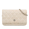 Chanel CC Coated Tweed Wallet On Chain Secondhand