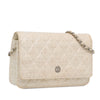 Chanel CC Coated Tweed Wallet On Chain Secondhand