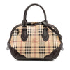 Burberry Small Haymarket Check Coated Canvas Orchard Bowling Bag Secondhand