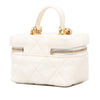 Chanel Mini CC Quilted Caviar Chain Zip Around Vanity Case Secondhand