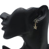Chanel CC Silver and Gold Plated Crystal Moon and Star Drop Earrings Secondhand
