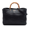 Gucci Large Calfskin Bamboo Shopper Satchel Secondhand