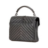 Saint Laurent Medium Monogram Chevron Sheepskin College Satchel Secondhand