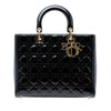 Dior Large Patent Cannage Lady Dior Secondhand