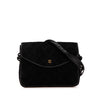 Chanel CC Quilted Suede Shoulder Bag Secondhand
