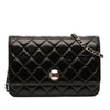 Chanel CC Quilted Crinkled Patent Wallet On Chain Secondhand