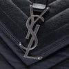 Saint Laurent Medium Chevron Sheepskin Monogram College Punk Shoulder Bag Secondhand