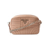 Prada Diagram Leather Chain Crossbody Bag in Pink 1BH083 Secondhand