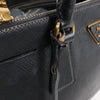 Prada Galleria Saffiano Lux Leather 2Way Handbag in Black Secondhand