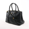 Prada Galleria Saffiano Lux Leather 2Way Handbag in Black Secondhand